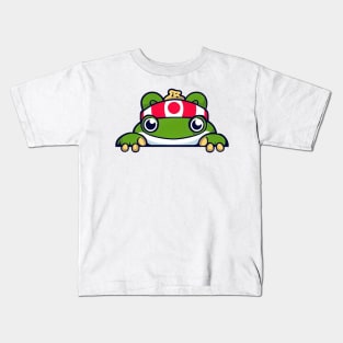 Sneaky japanese frog so cute Kids T-Shirt